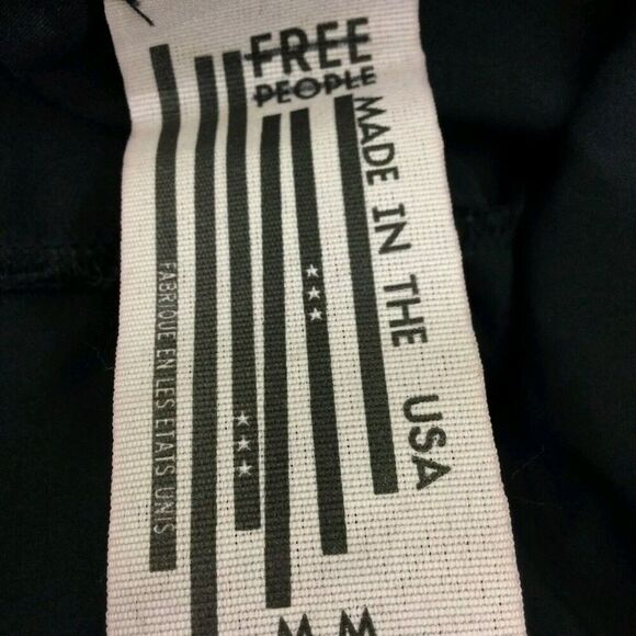 Free People Intimately Sleeveless Strap Side Button Mini Dress Black Sz L - Picture 6 of 8